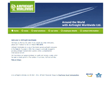 Tablet Screenshot of airfreightworldwide.com